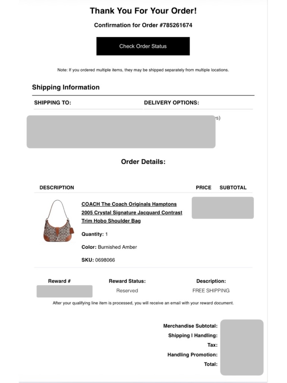 COACH Hamptons Hobo Bag In Crystal Signature Jacquard - Picture 14 of 14